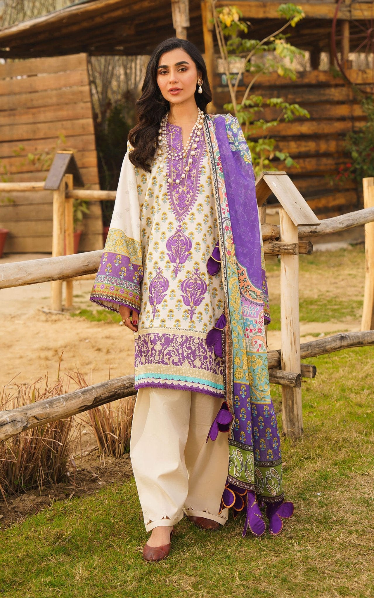 Asifa and Nabeel | Meraki Summer 24 | ALYSSA by Asifa and Nabeel - Designer Dress - Type: Ladies Clothes - Available at Libayah - 100% Original