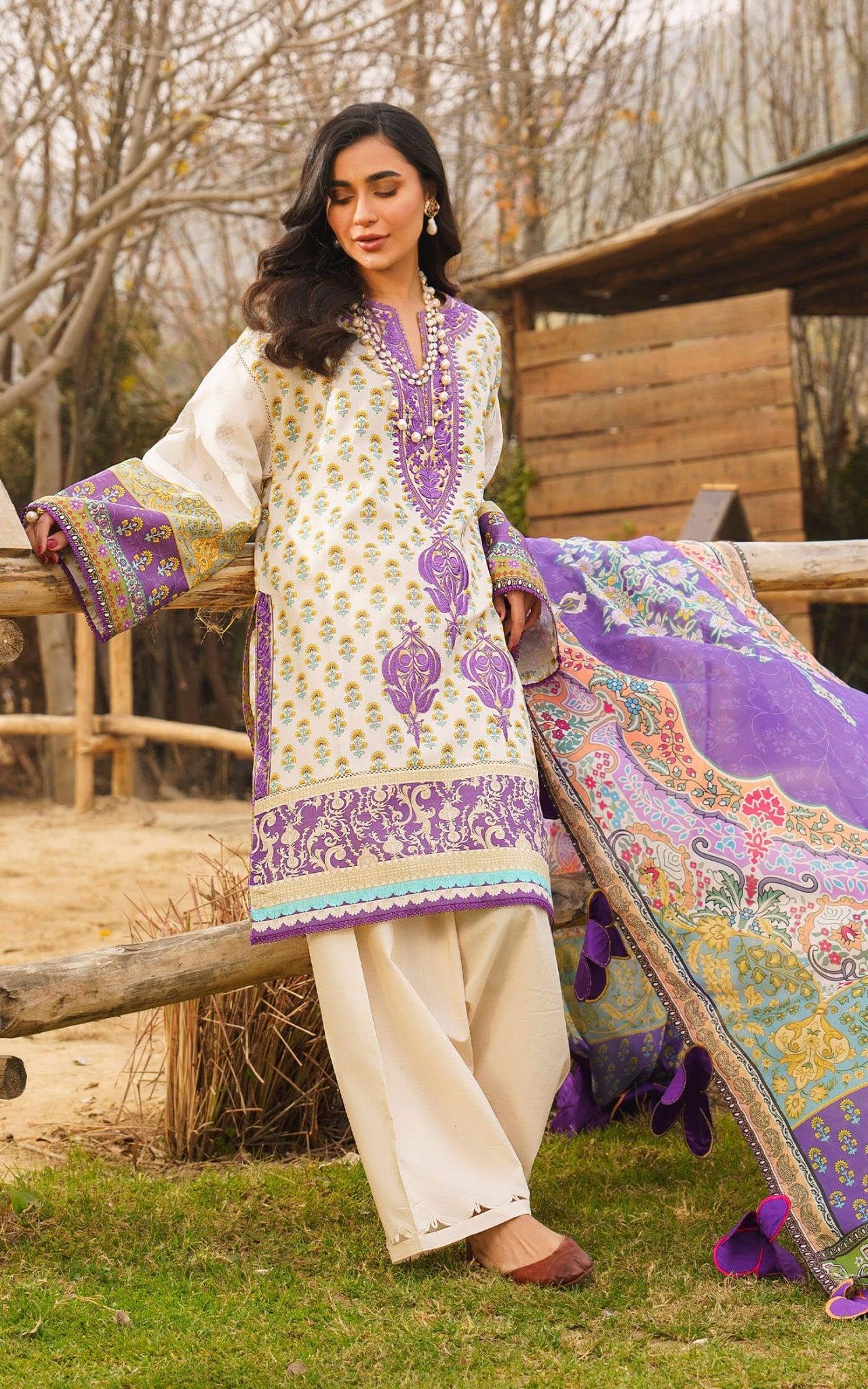 Asifa and Nabeel | Meraki Summer 24 | ALYSSA by Asifa and Nabeel - Designer Dress - Type: Ladies Clothes - Available at Libayah - 100% Original