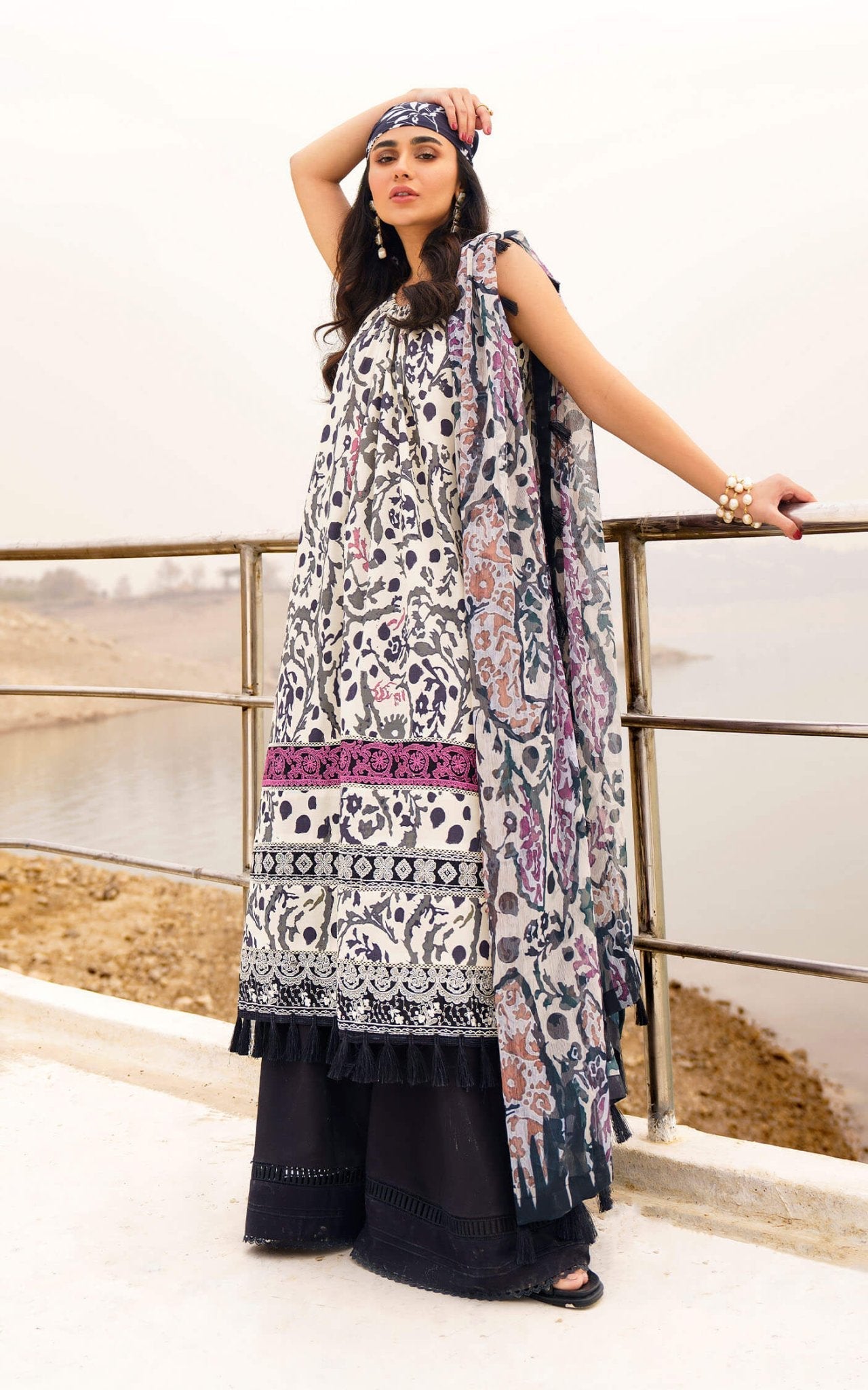 Asifa and Nabeel | Meraki Summer 24 | Begonia by Asifa and Nabeel - Designer Dress - Type: Ladies Clothes - Available at Libayah - 100% Original
