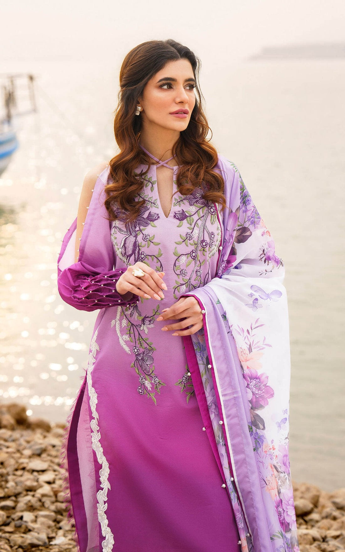 Asifa and Nabeel | Meraki Summer 24 | CALLA-U141M018 by Asifa and Nabeel - Designer Dress - Type: Ladies Clothes - Available at Libayah - 100% Original
