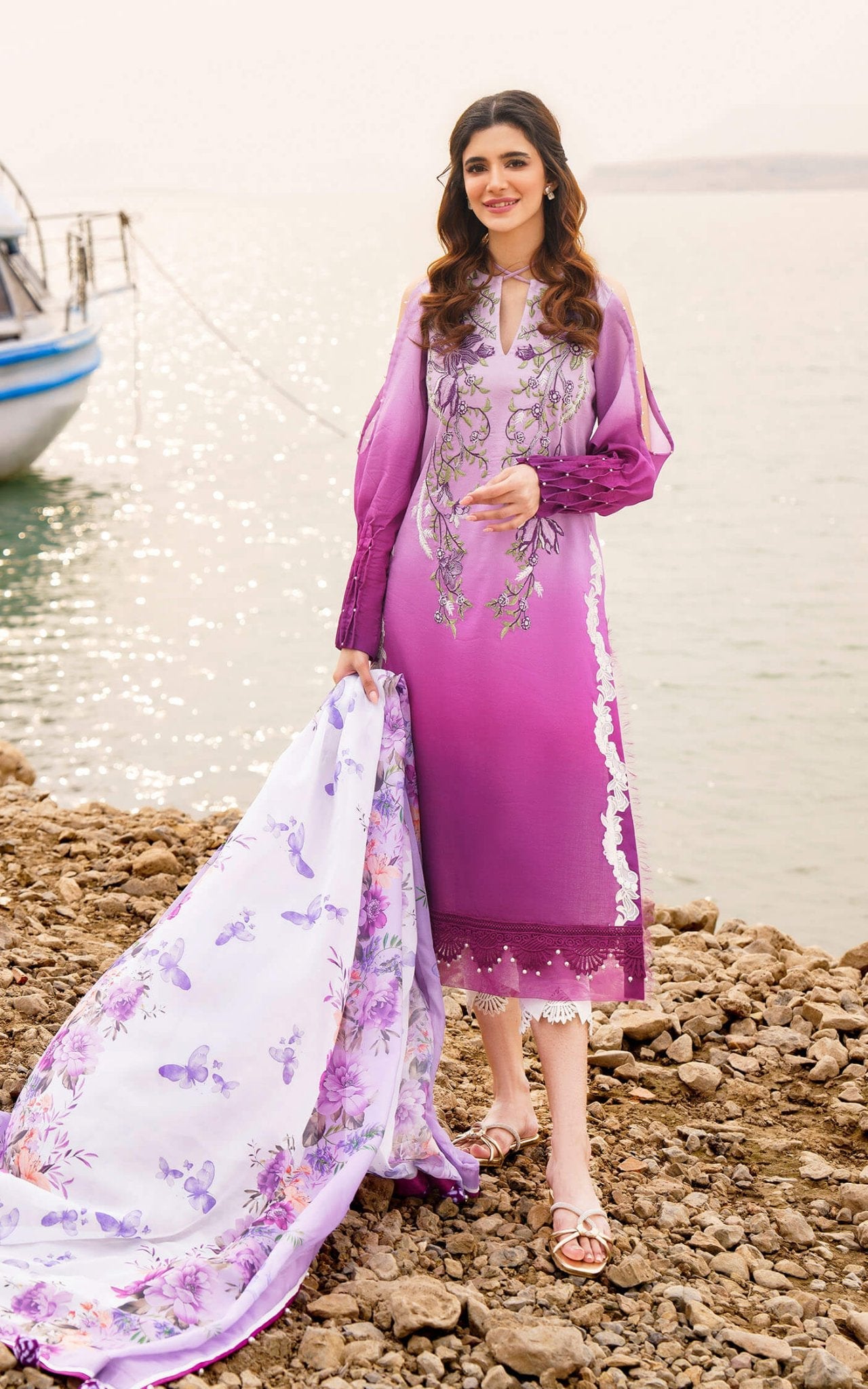 Asifa and Nabeel | Meraki Summer 24 | CALLA-U141M018 by Asifa and Nabeel - Designer Dress - Type: Ladies Clothes - Available at Libayah - 100% Original
