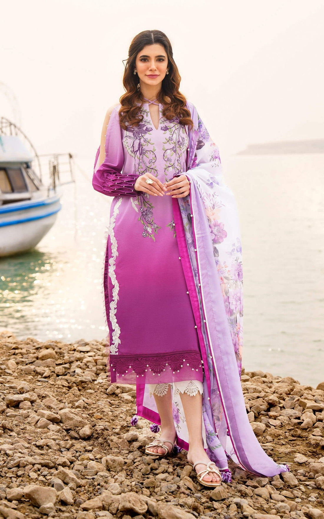 Asifa and Nabeel | Meraki Summer 24 | CALLA-U141M018 by Asifa and Nabeel - Designer Dress - Type: Ladies Clothes - Available at Libayah - 100% Original