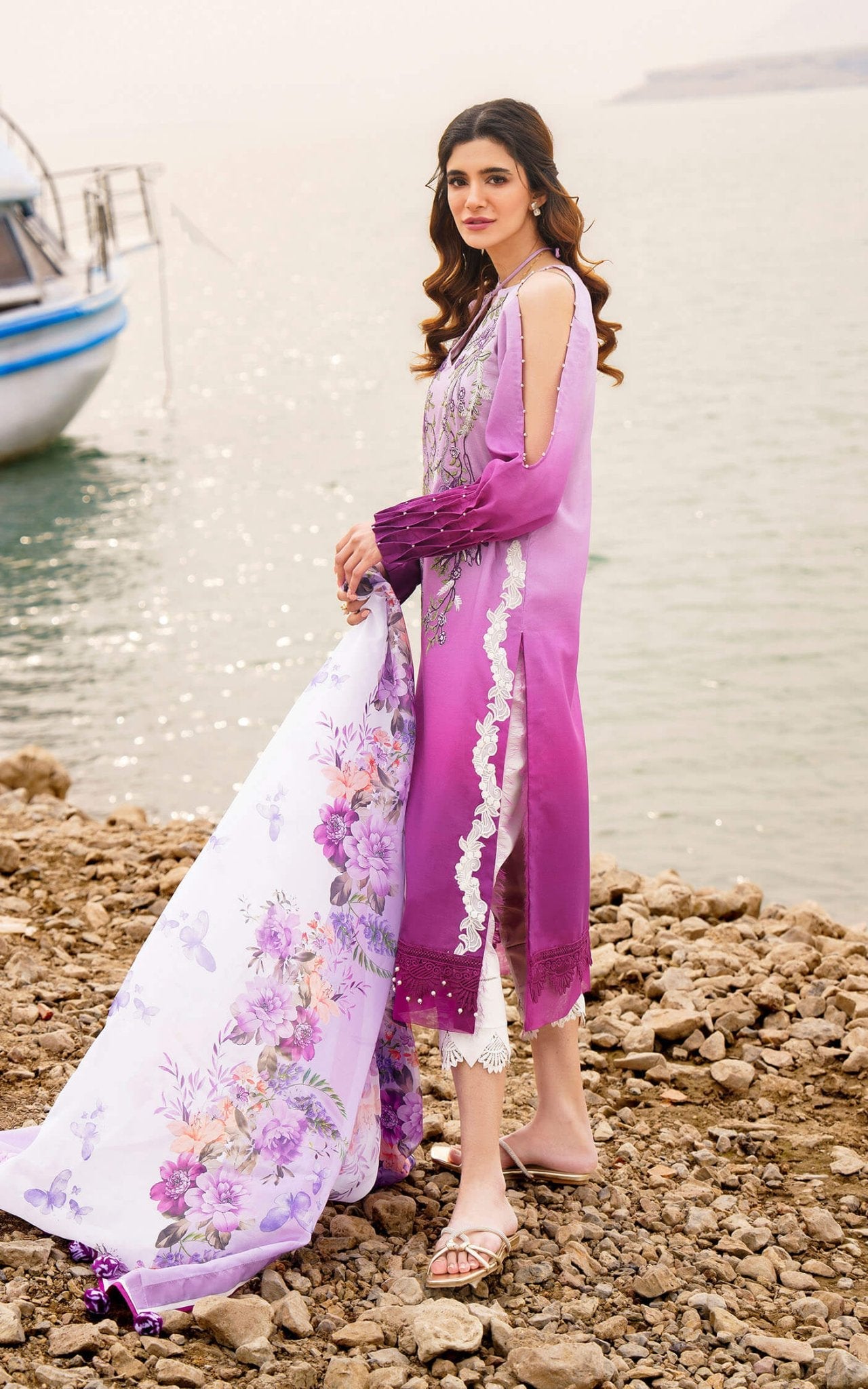 Asifa and Nabeel | Meraki Summer 24 | CALLA-U141M018 by Asifa and Nabeel - Designer Dress - Type: Ladies Clothes - Available at Libayah - 100% Original