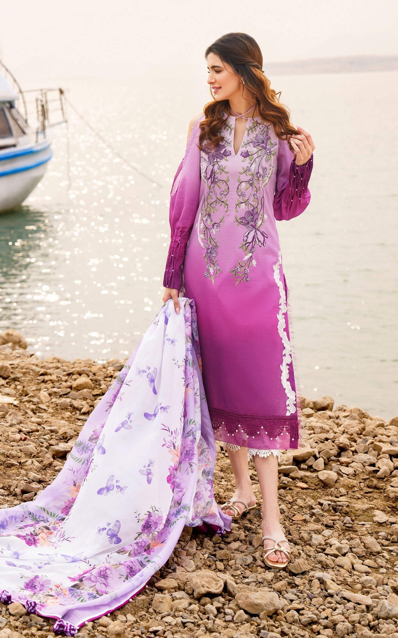 Asifa and Nabeel | Meraki Summer 24 | CALLA-U141M018 by Asifa and Nabeel - Designer Dress - Type: Ladies Clothes - Available at Libayah - 100% Original