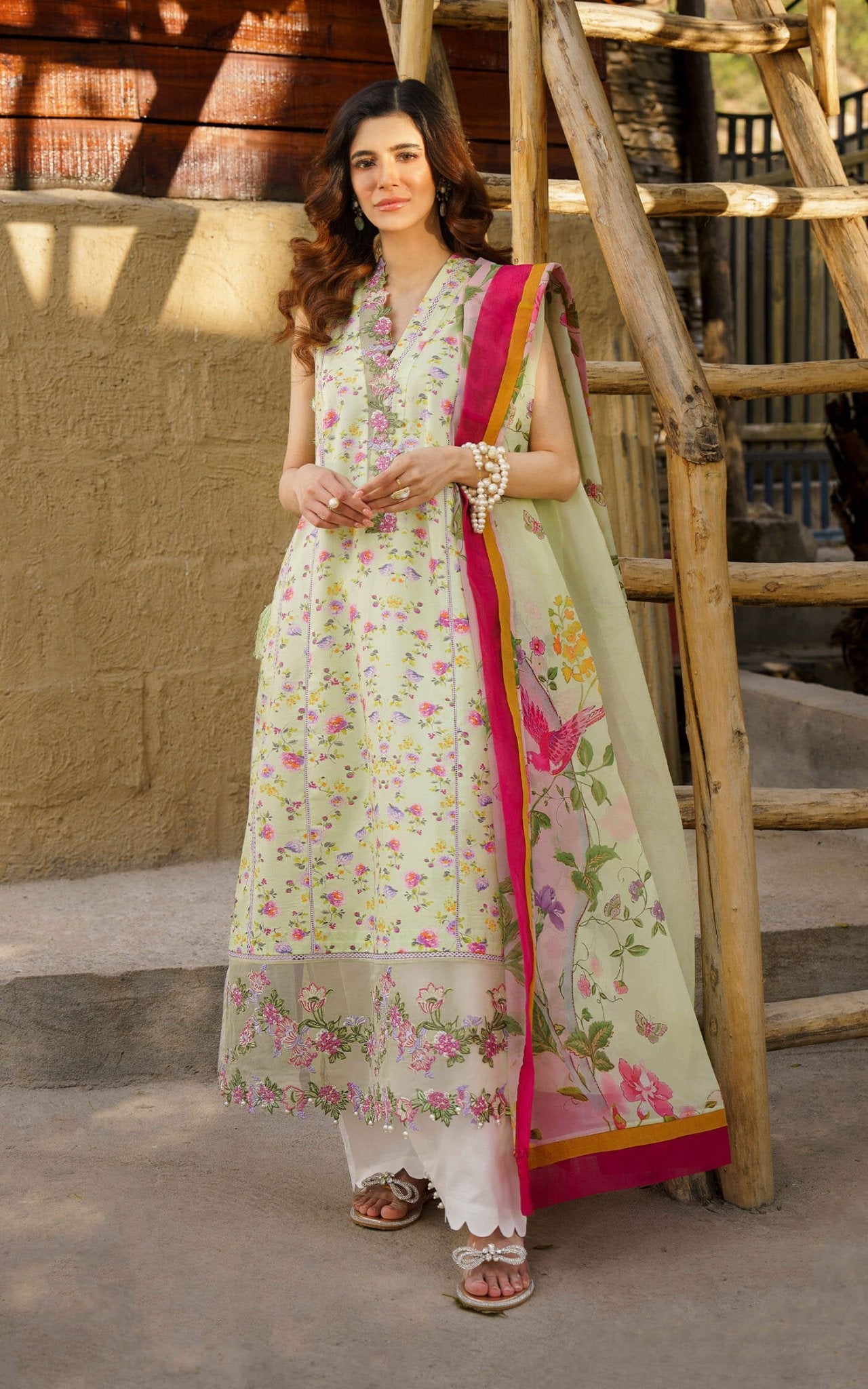 Asifa and Nabeel | Meraki Summer 24 | Chints by Asifa and Nabeel - Designer Dress - Type: Ladies Clothes - Available at Libayah - 100% Original