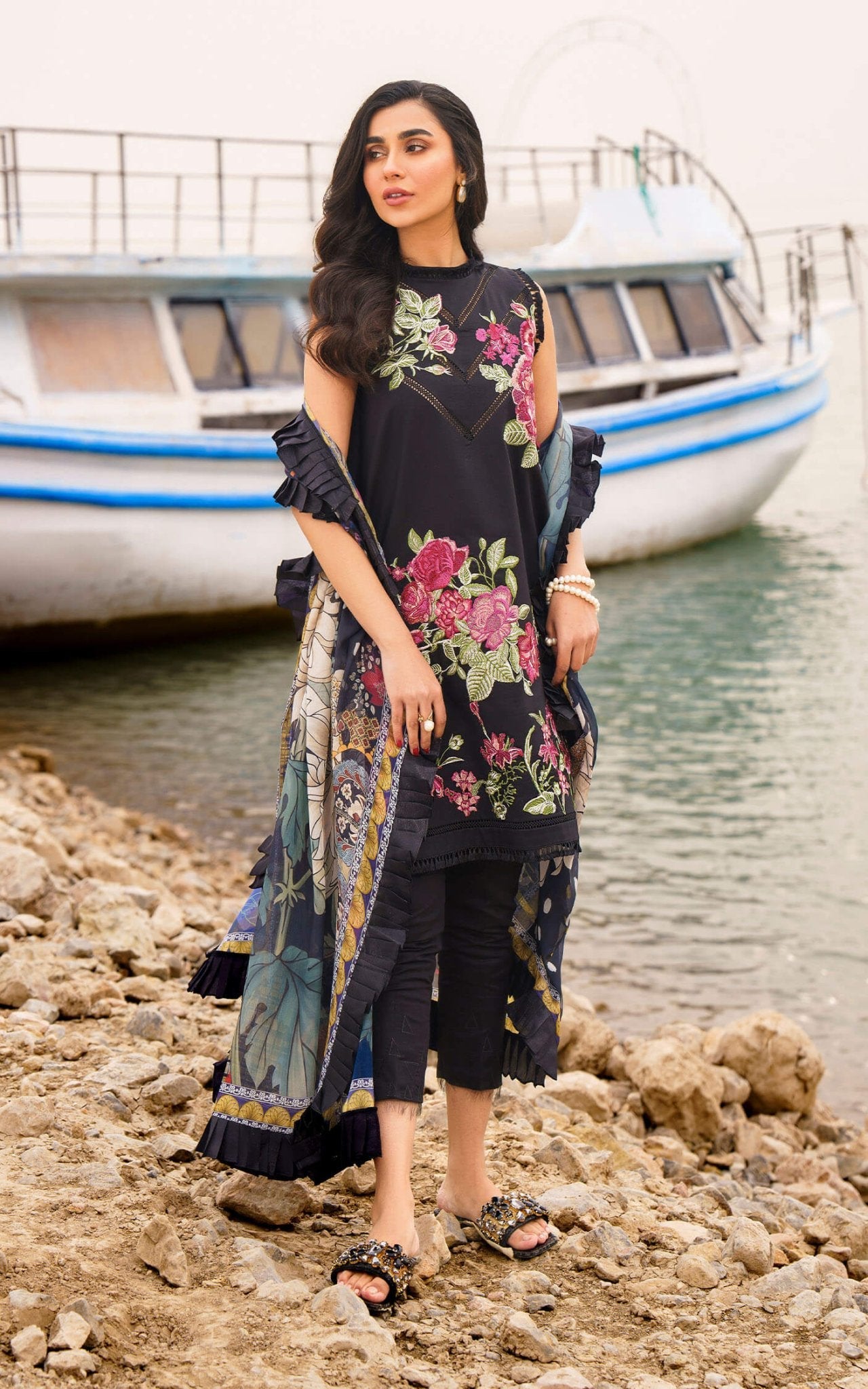 Asifa and Nabeel | Meraki Summer 24 | DAPHNE-U141M019 by Asifa and Nabeel - Designer Dress - Type: Ladies Clothes - Available at Libayah - 100% Original
