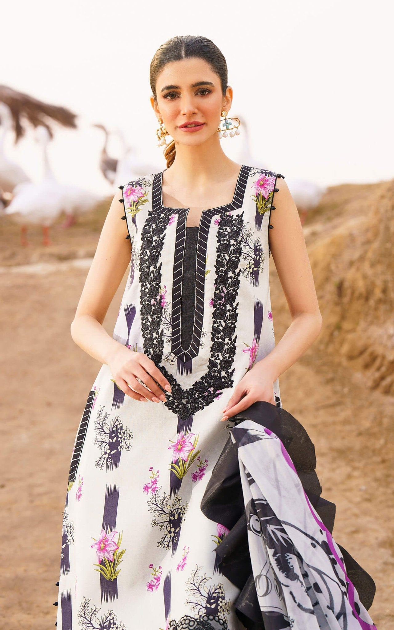 Asifa and Nabeel | Meraki Summer 24 | Echo by Asifa and Nabeel - Designer Dress - Type: Ladies Clothes - Available at Libayah - 100% Original