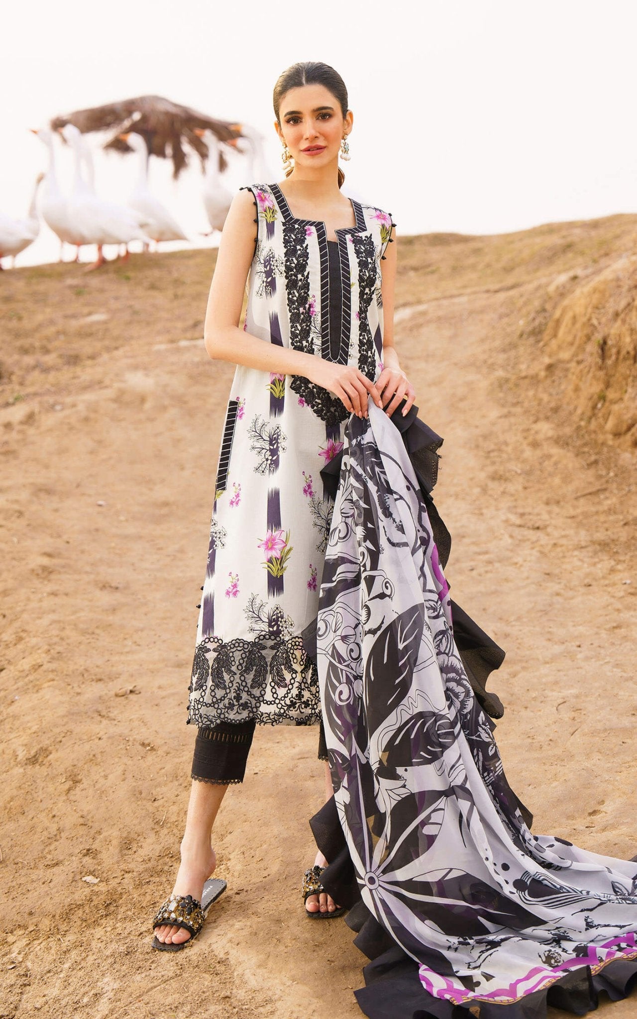 Asifa and Nabeel | Meraki Summer 24 | Echo by Asifa and Nabeel - Designer Dress - Type: Ladies Clothes - Available at Libayah - 100% Original