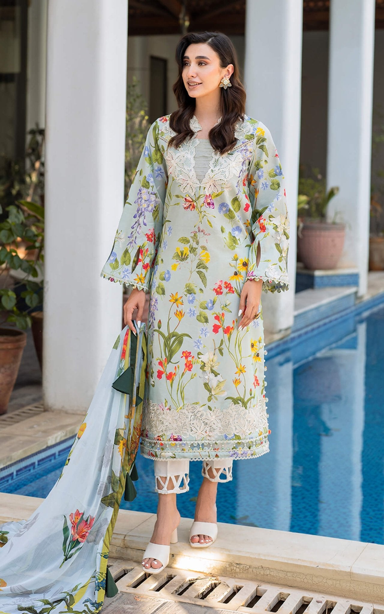 Asifa and Nabeel | Meraki Summer Vol 2 | Suroor MK-04 by Asifa and Nabeel - Designer Dress - Type: Ladies Clothes - Available at Libayah - 100% Original