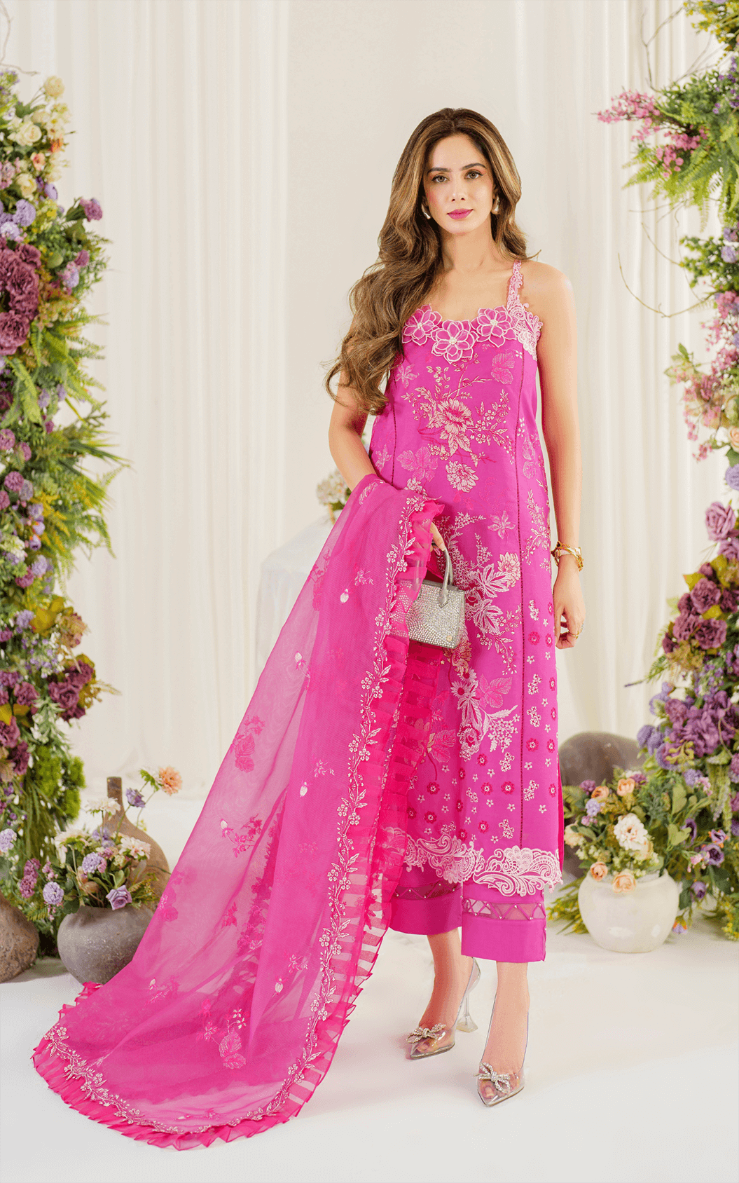 Asifa and Nabeel | Pretty in Pink Limited Edition | Carnation (PP-2) by Asifa and Nabeel - Designer Dress - Type: Ladies Clothes - Available at Libayah - 100% Original