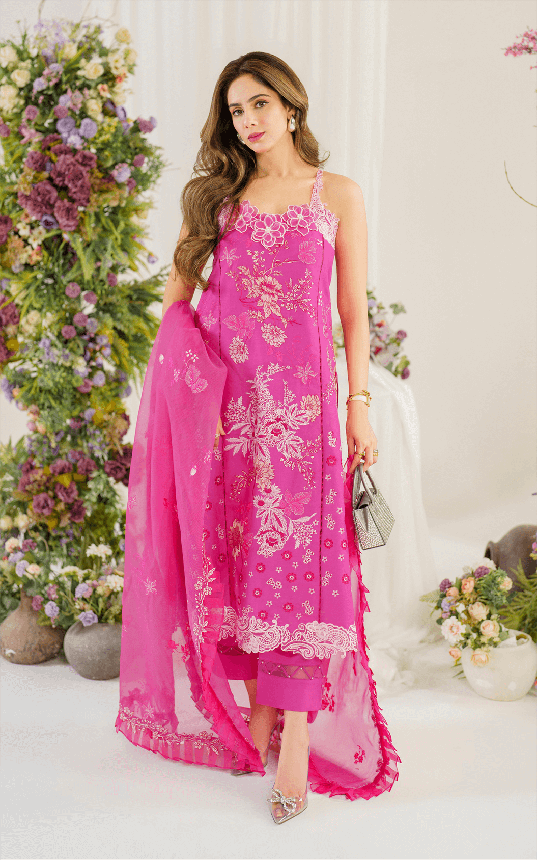 Asifa and Nabeel | Pretty in Pink Limited Edition | Carnation (PP-2) by Asifa and Nabeel - Designer Dress - Type: Ladies Clothes - Available at Libayah - 100% Original