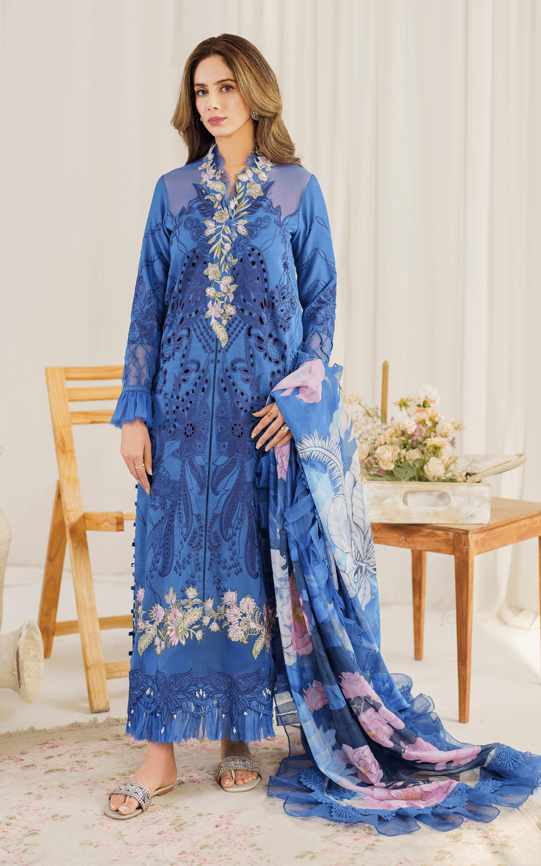 Asifa and Nabeel | Pretty in Pink Limited Edition | Peri Winkle (PP-4) by Asifa and Nabeel - Designer Dress - Type: Ladies Clothes - Available at Libayah - 100% Original