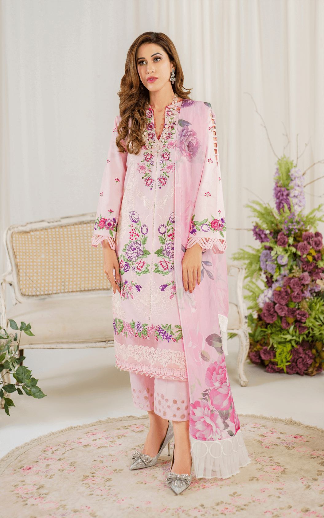 Asifa and Nabeel | Pretty in Pink Limited Edition | Sedum (PP-9) by Asifa and Nabeel - Designer Dress - Type: Ladies Clothes - Available at Libayah - 100% Original