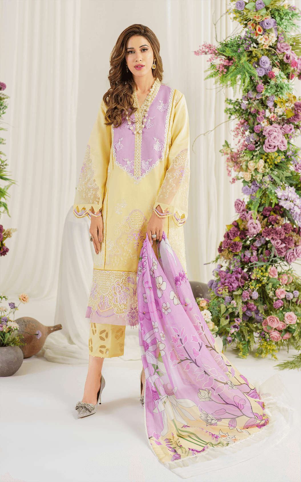Asifa and Nabeel | Pretty in Pink Limited Edition | Versaila (PP-10) by Asifa and Nabeel - Designer Dress - Type: Ladies Clothes - Available at Libayah - 100% Original