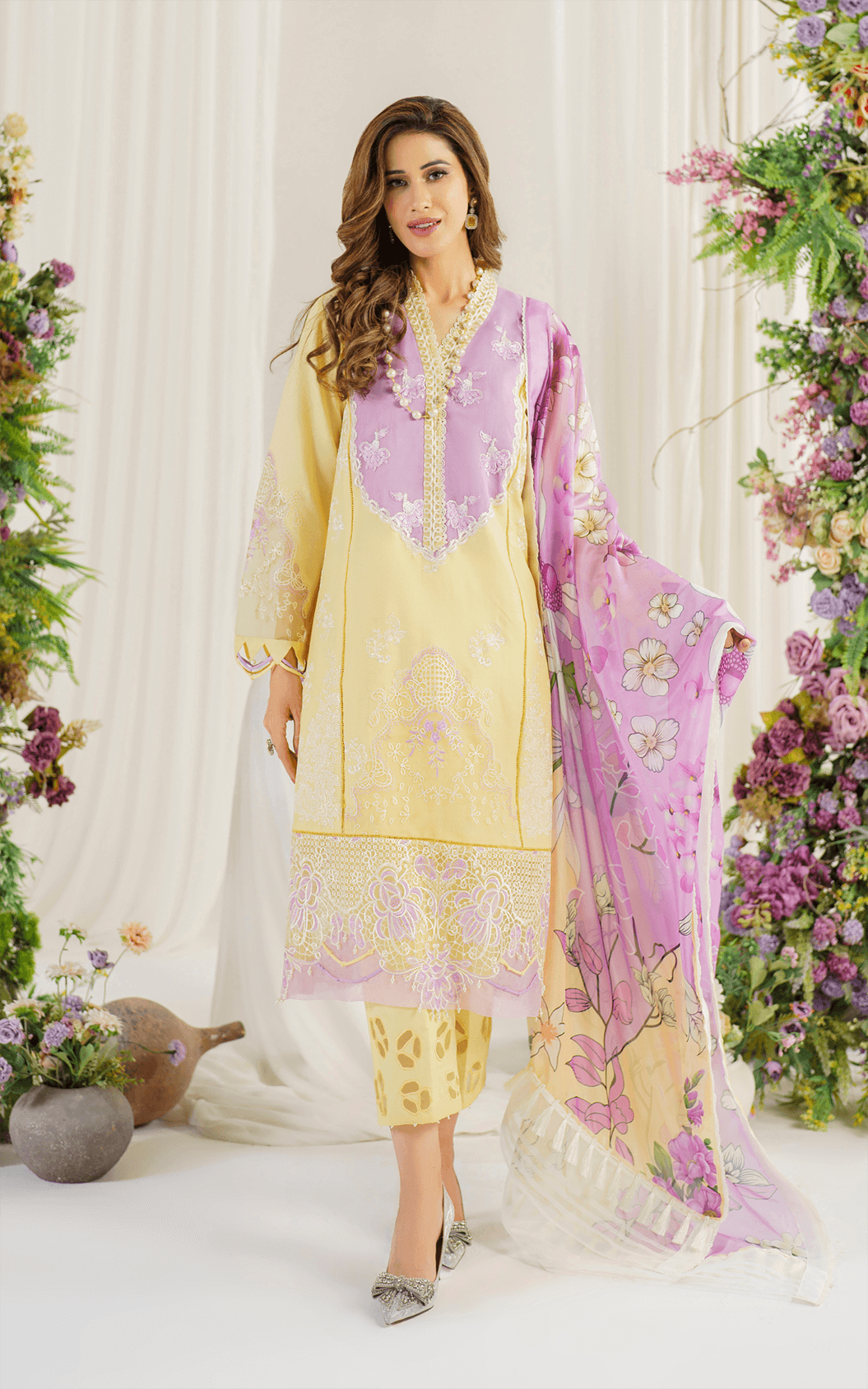 Asifa and Nabeel | Pretty in Pink Limited Edition | Versaila (PP-10) by Asifa and Nabeel - Designer Dress - Type: Ladies Clothes - Available at Libayah - 100% Original