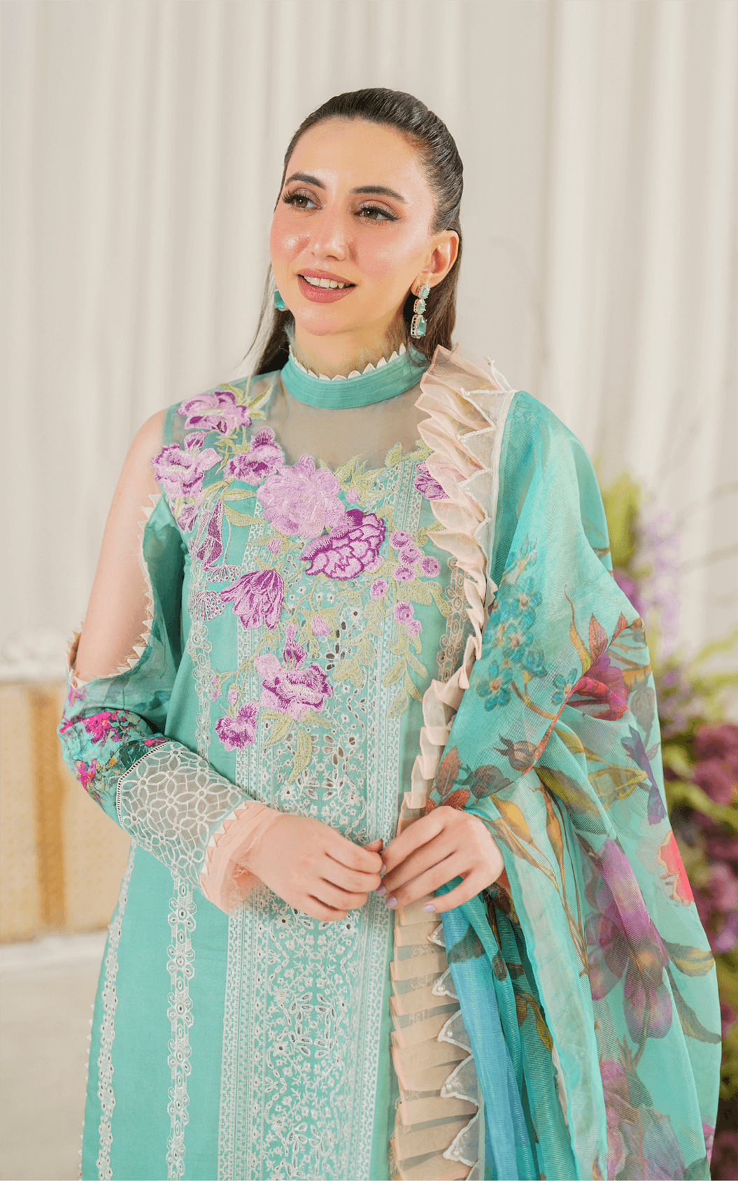 Asifa and Nabeel | Pretty in Pink Limited Edition | Water Lily (PP-3) by Asifa and Nabeel - Designer Dress - Type: Ladies Clothes - Available at Libayah - 100% Original