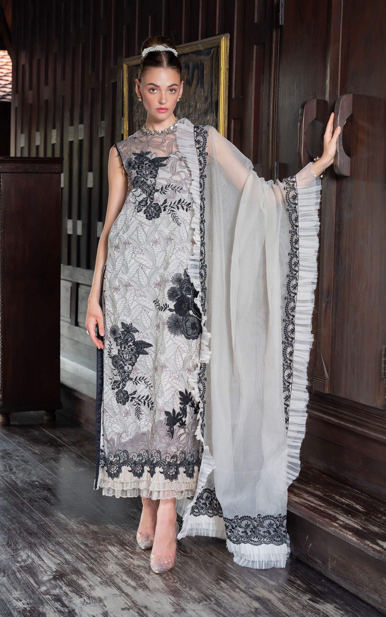 Asifa and Nabeel | Rosemary Ruffles 24 | Aurora by Asifa and Nabeel - Designer Dress - Type: Ladies Clothes - Available at Libayah - 100% Original