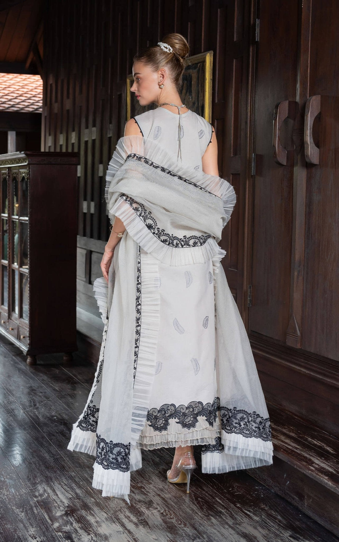 Asifa and Nabeel | Rosemary Ruffles 24 | Aurora by Asifa and Nabeel - Designer Dress - Type: Ladies Clothes - Available at Libayah - 100% Original
