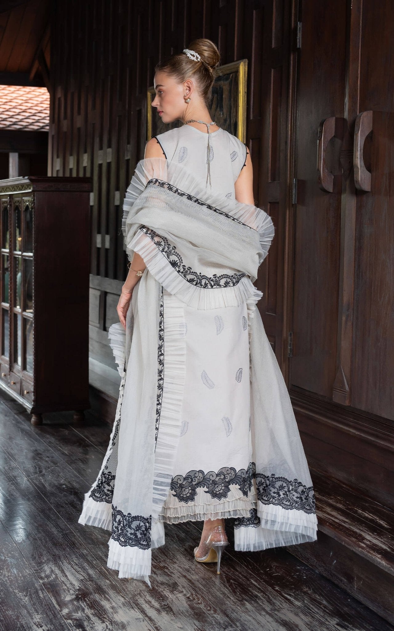 Asifa and Nabeel | Rosemary Ruffles 24 | Aurora by Asifa and Nabeel - Designer Dress - Type: Ladies Clothes - Available at Libayah - 100% Original