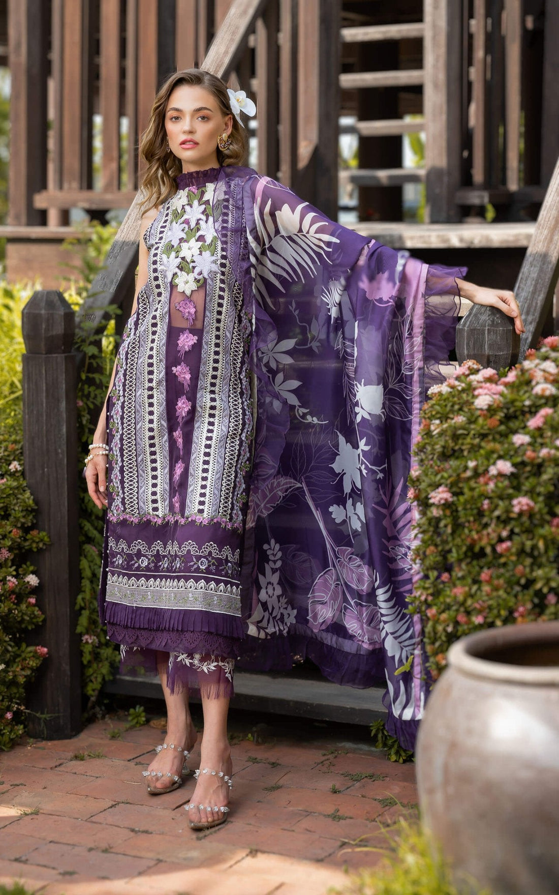 Asifa and Nabeel | Rosemary Ruffles 24 | Dazzle by Asifa and Nabeel - Designer Dress - Type: Ladies Clothes - Available at Libayah - 100% Original
