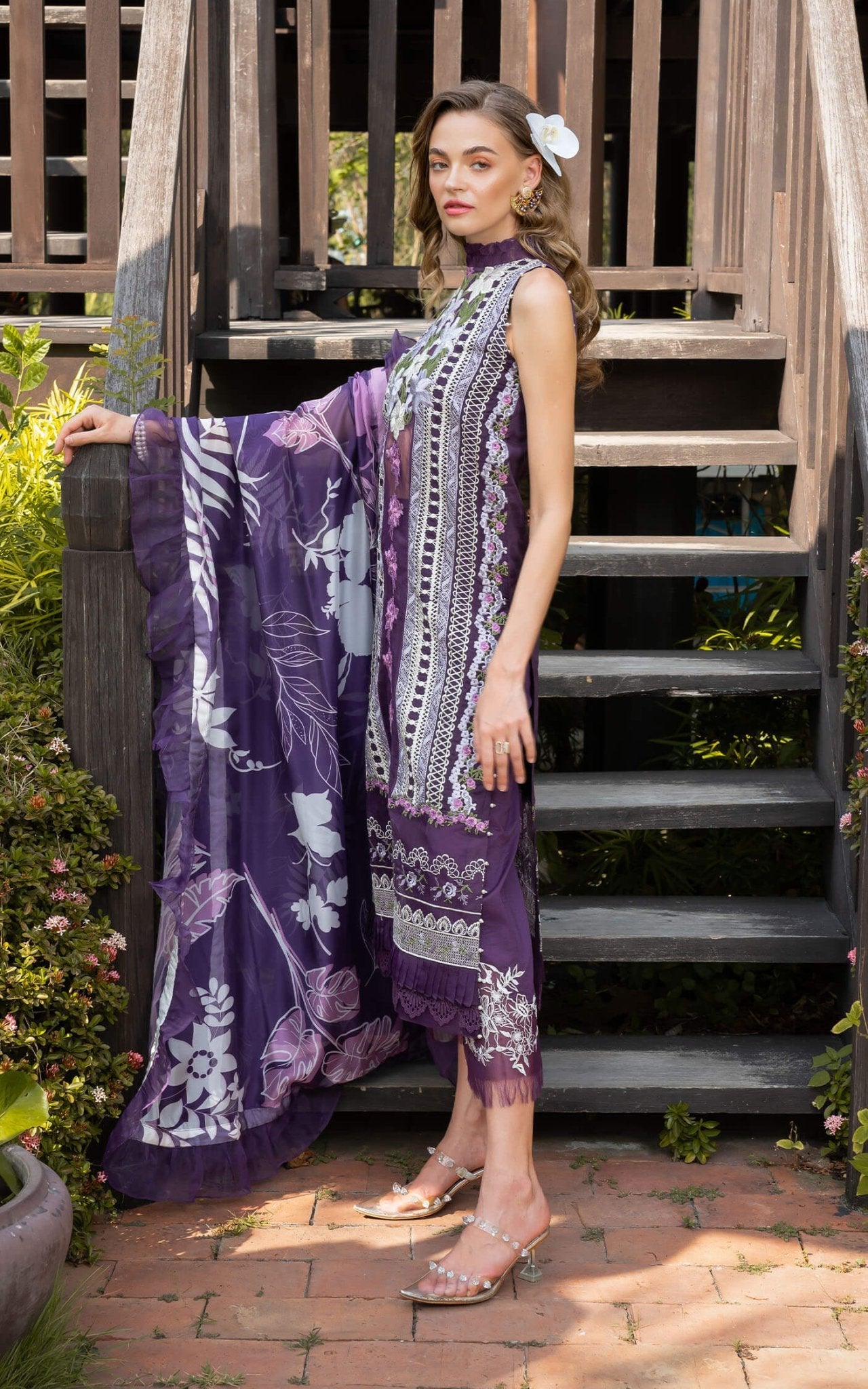 Asifa and Nabeel | Rosemary Ruffles 24 | Dazzle by Asifa and Nabeel - Designer Dress - Type: Ladies Clothes - Available at Libayah - 100% Original