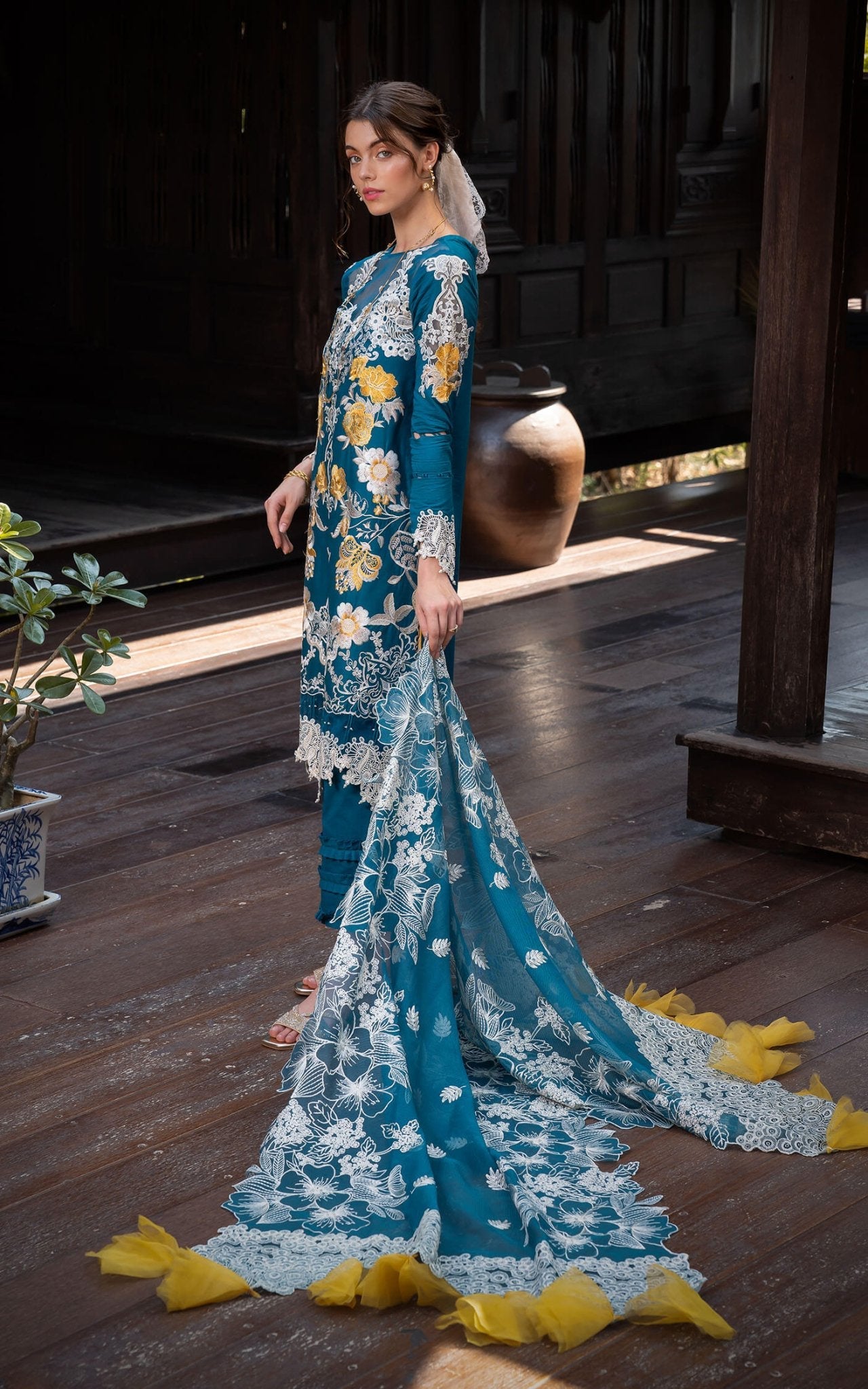 Asifa and Nabeel | Rosemary Ruffles 24 | Flora by Asifa and Nabeel - Designer Dress - Type: Ladies Clothes - Available at Libayah - 100% Original