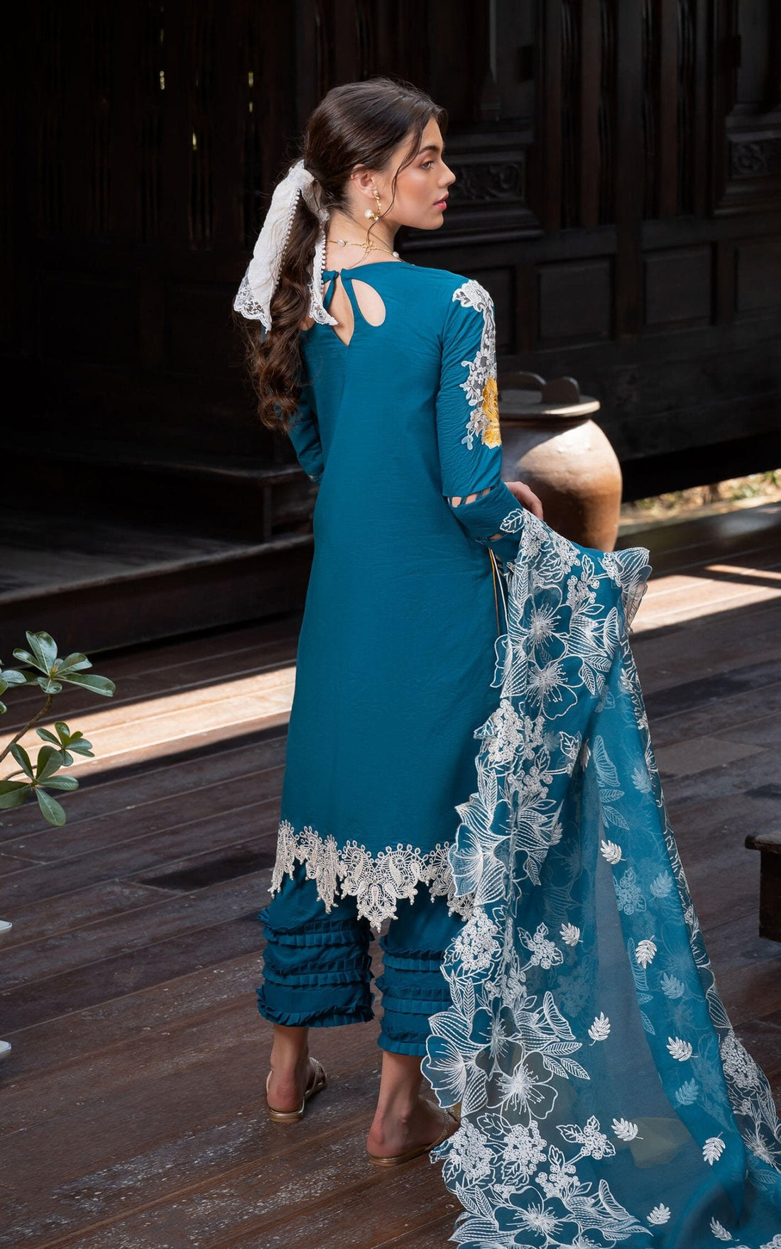 Asifa and Nabeel | Rosemary Ruffles 24 | Flora by Asifa and Nabeel - Designer Dress - Type: Ladies Clothes - Available at Libayah - 100% Original