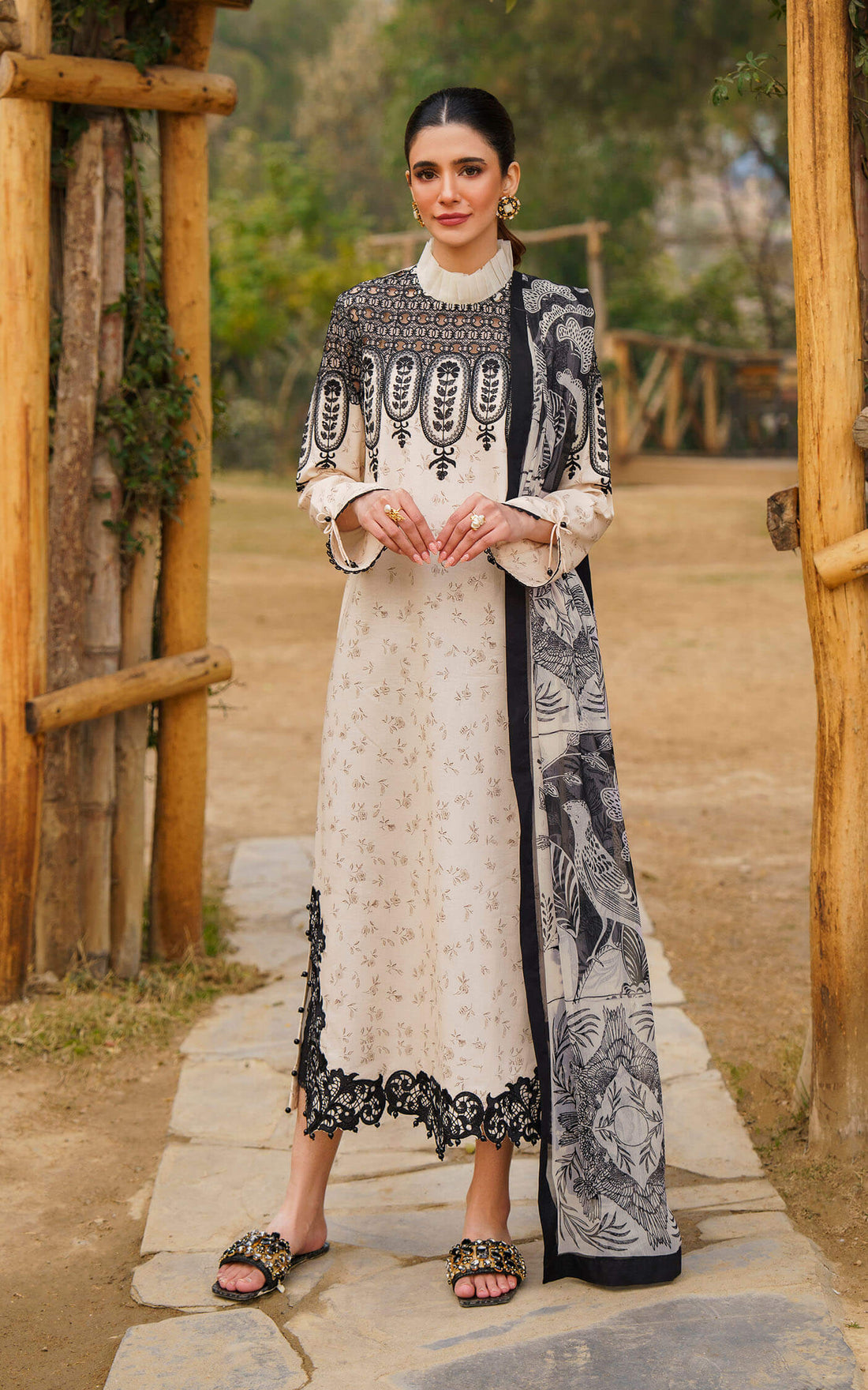 Asifa and Nabeel | Meraki Summer 24 | SNOWDROP-U141M002 by Asifa and Nabeel - Designer Dress - Type: Ladies Clothes - Available at Libayah - 100% Original