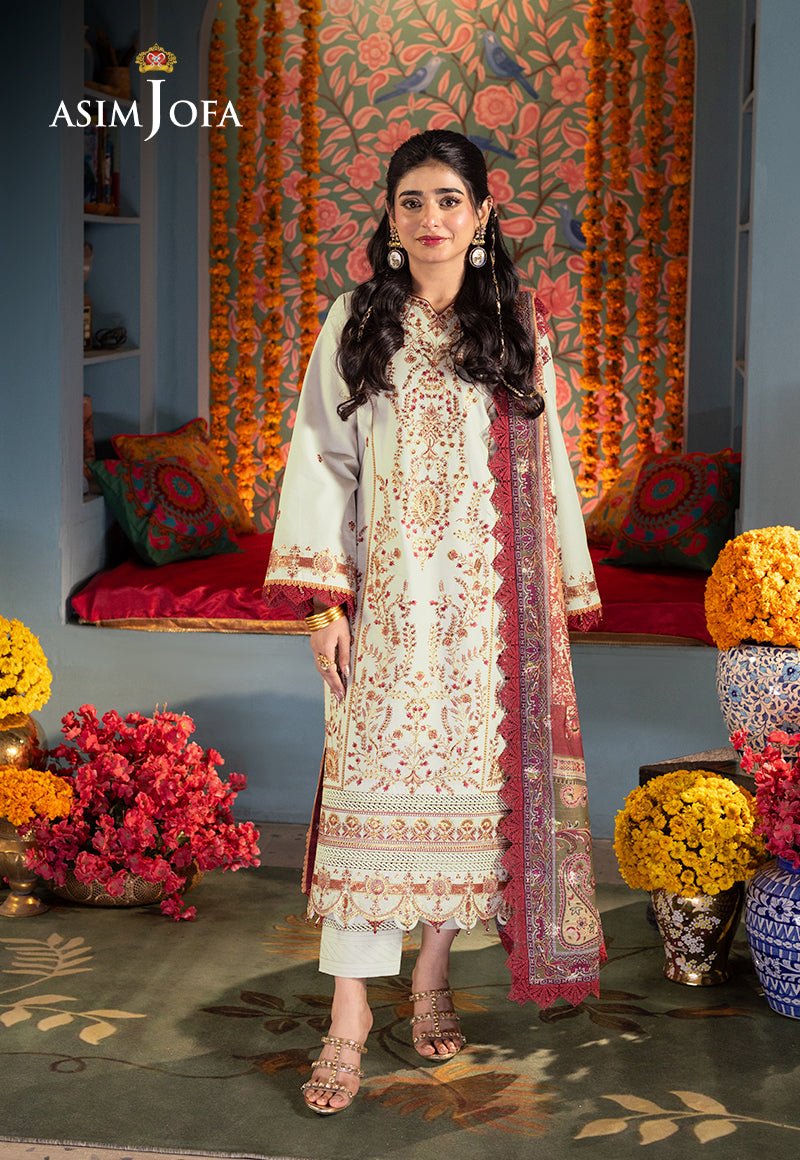 Asim Jofa | Asra Festive Essentials | AJRA-09 by Asim Jofa - Designer Dress - Type: Ladies Clothes - Available at Libayah - 100% Original