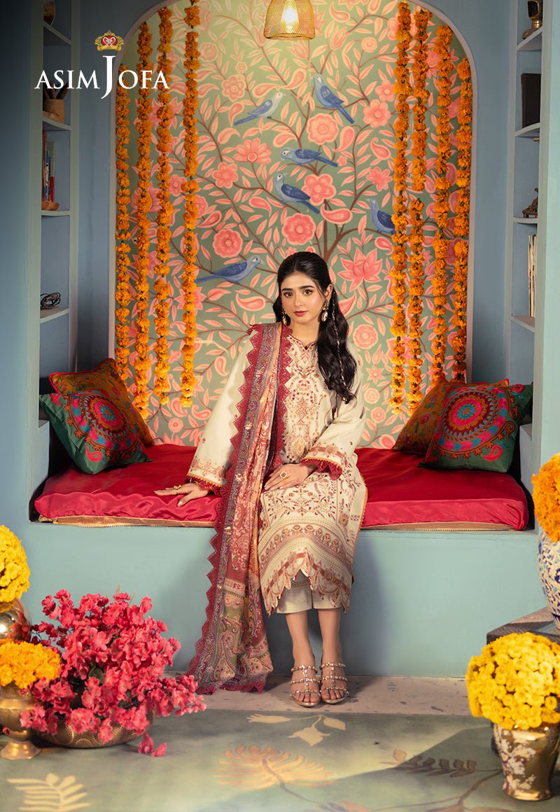 Asim Jofa | Asra Festive Essentials | AJRA-09 by Asim Jofa - Designer Dress - Type: Ladies Clothes - Available at Libayah - 100% Original