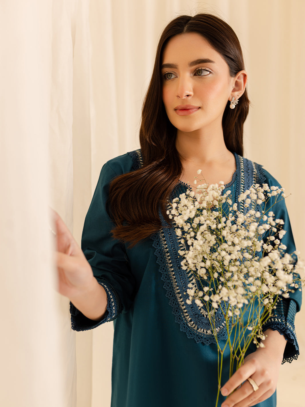 Mahnur | Petal Whispers Lawn Pret | Asteria by Mahnur - Designer Dress - Type: Ladies Clothes - Available at Libayah - 100% Original