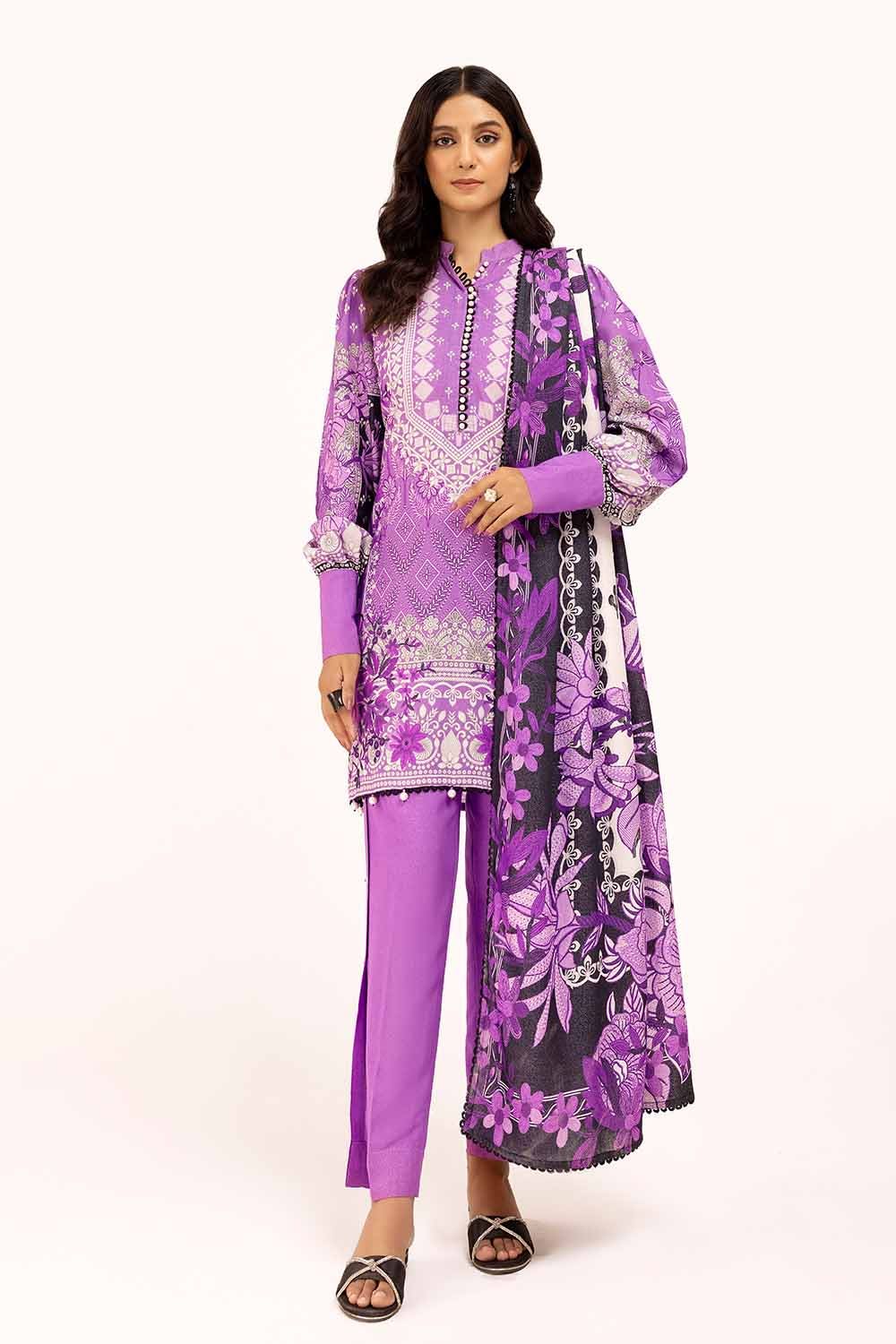 Gul Ahmed | Winter Collection 24 | Karandi Suit AY-42002 by Gul Ahmed - Designer Dress - Type: Ladies Clothes - Available at Libayah - 100% Original