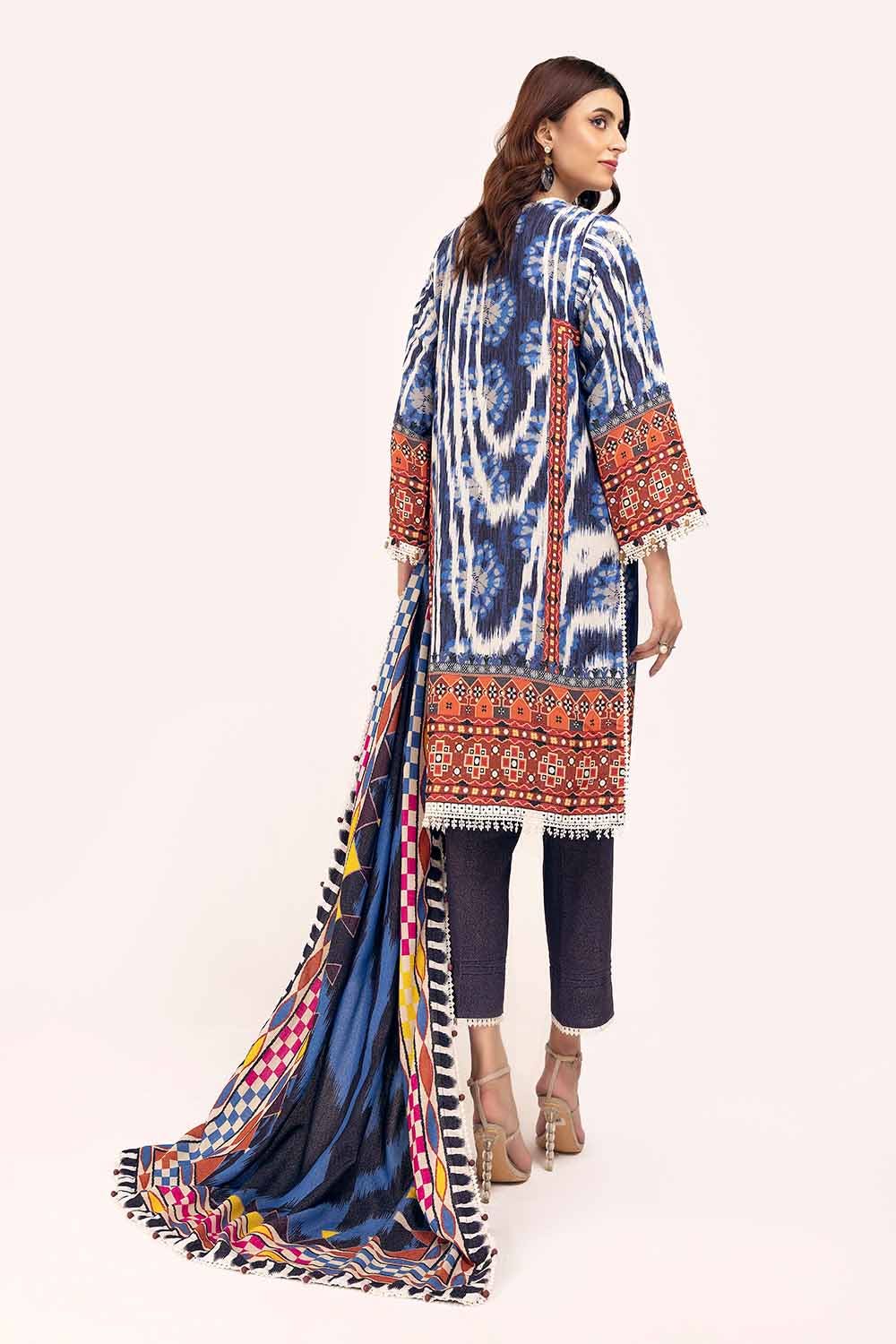 Gul Ahmed | Winter Collection 24 | Karandi Suit AY-42004 by Gul Ahmed - Designer Dress - Type: Ladies Clothes - Available at Libayah - 100% Original