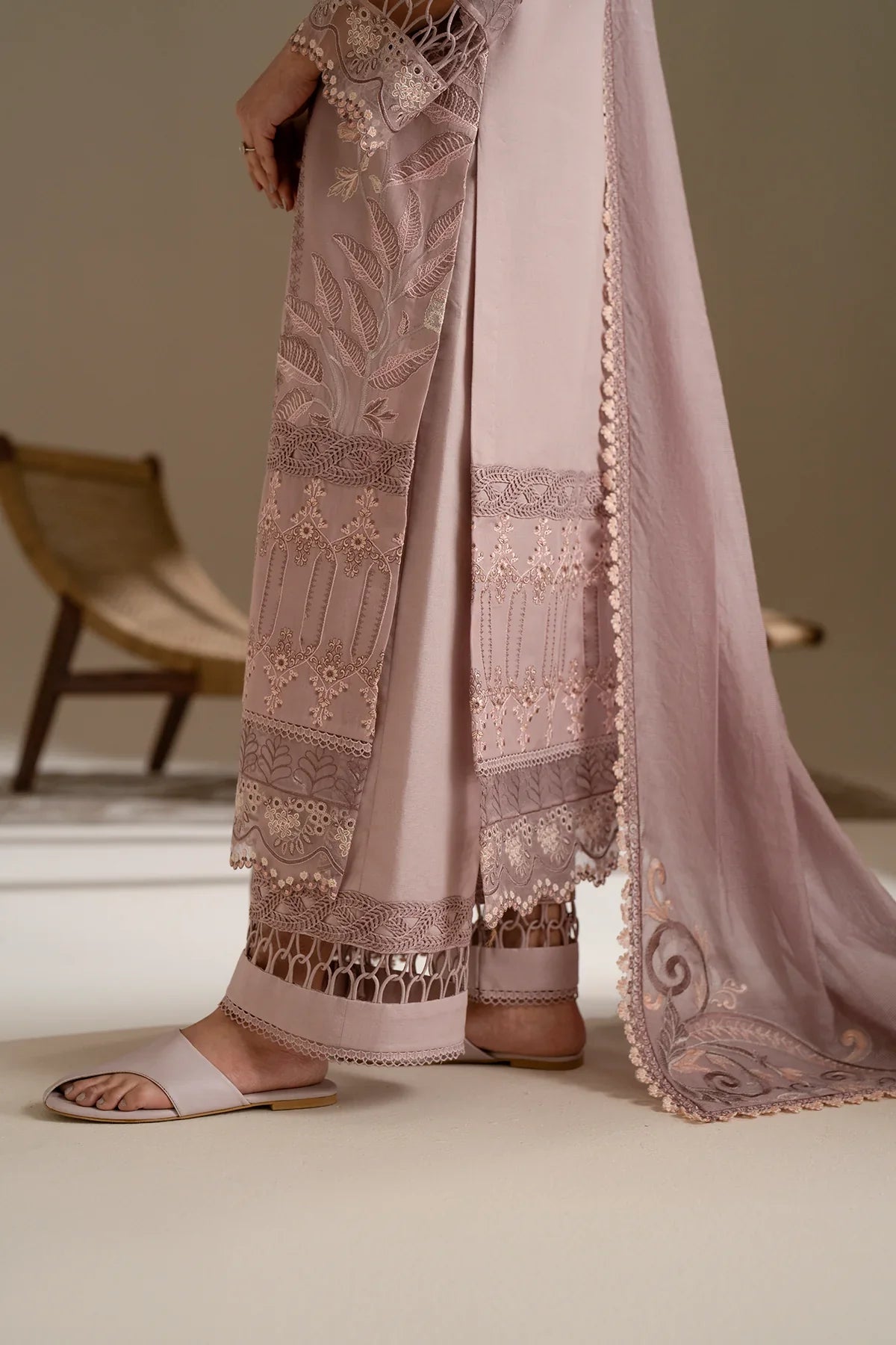 Azzal | Aghaaz Luxury Lawn | Rukhsaar by Azzal - Designer Dress - Type: Ladies Clothes - Available at Libayah - 100% Original