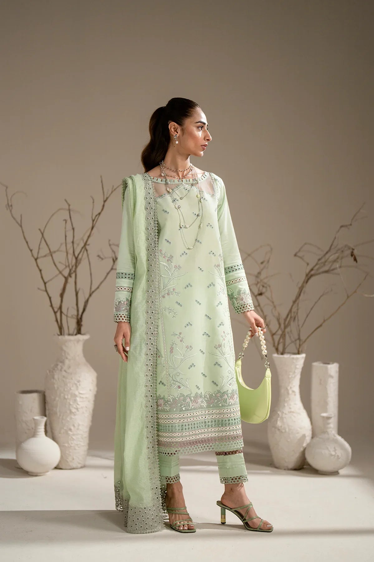 Azzal | Aghaaz Luxury Lawn | Mehak by Azzal - Designer Dress - Type: Ladies Clothes - Available at Libayah - 100% Original