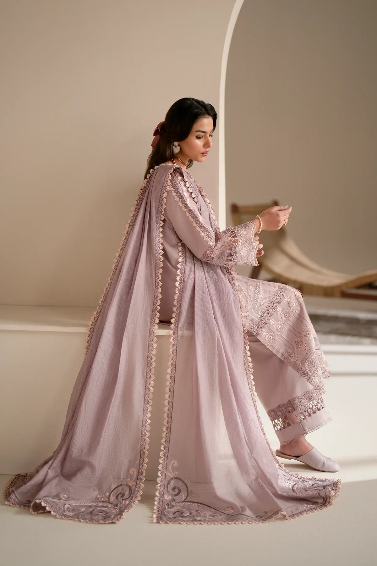 Azzal | Aghaaz Luxury Lawn | Rukhsaar by Azzal - Designer Dress - Type: Ladies Clothes - Available at Libayah - 100% Original