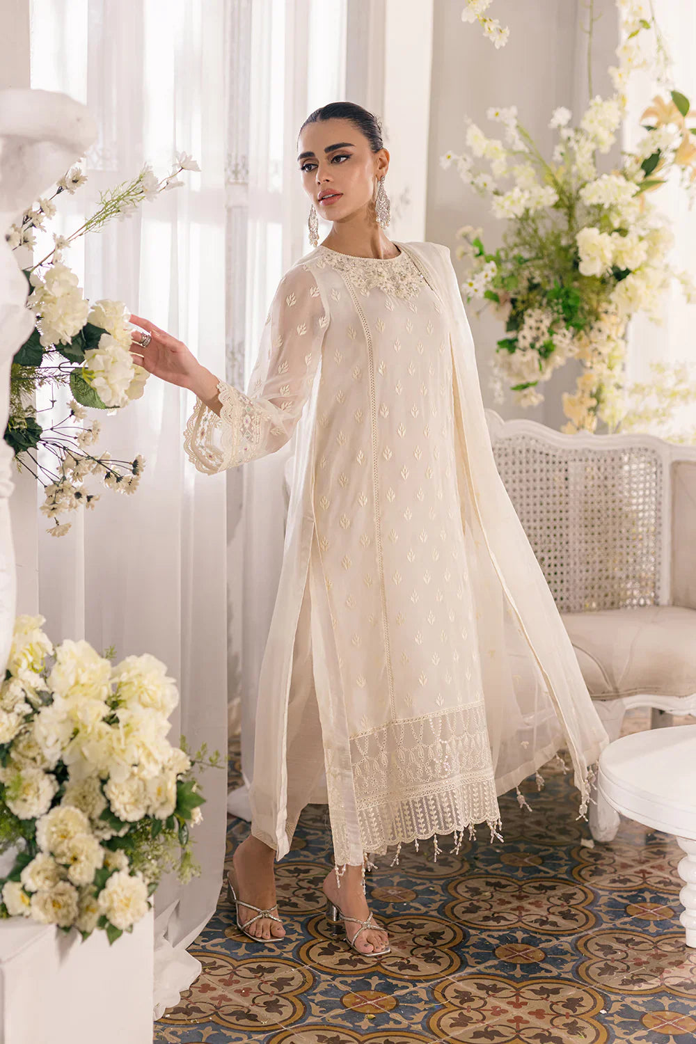 Azure | Ensembles Embroidered Formals | Angelic Frost by Azure - Designer Dress - Type: Ladies Clothes - Available at Libayah - 100% Original