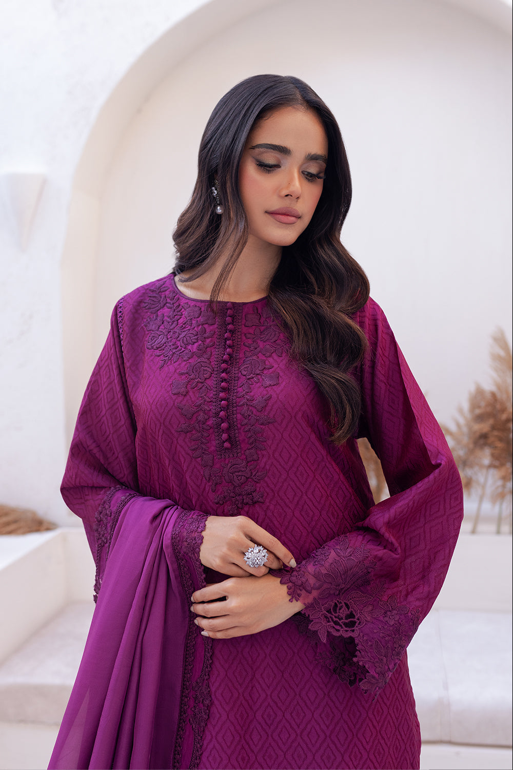 Azure | Ensembles Embroidered Formals | Berry Burst by Azure - Designer Dress - Type: Ladies Clothes - Available at Libayah - 100% Original