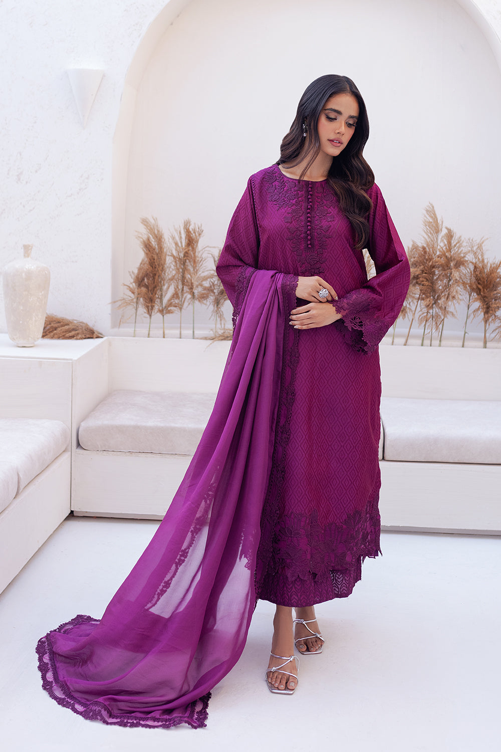 Azure | Ensembles Embroidered Formals | Berry Burst by Azure - Designer Dress - Type: Ladies Clothes - Available at Libayah - 100% Original