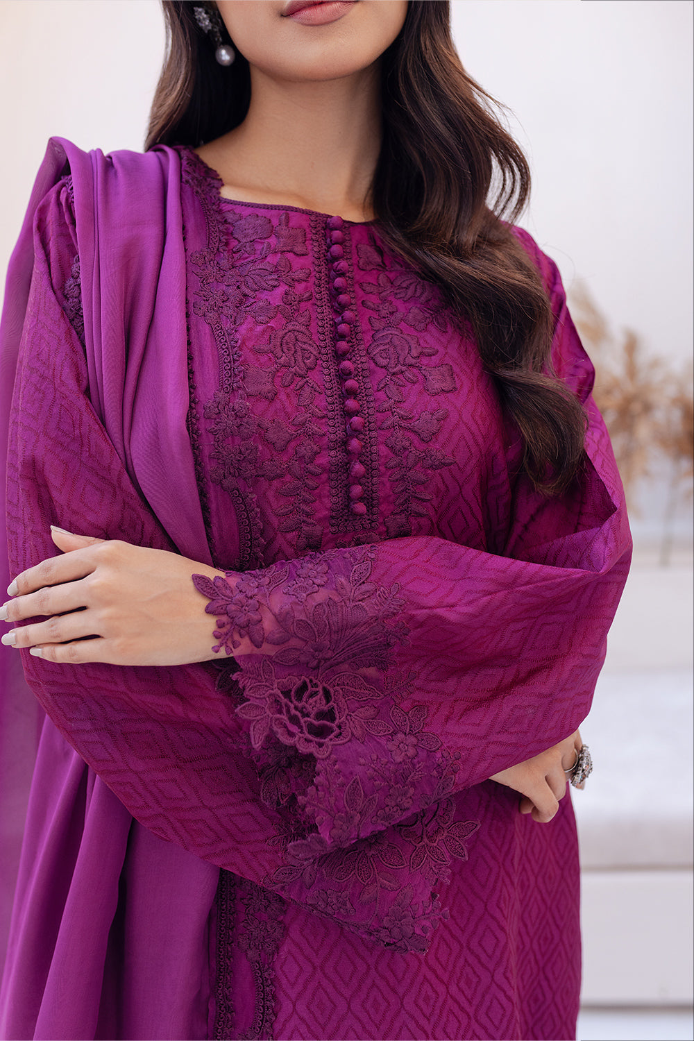 Azure | Ensembles Embroidered Formals | Berry Burst by Azure - Designer Dress - Type: Ladies Clothes - Available at Libayah - 100% Original