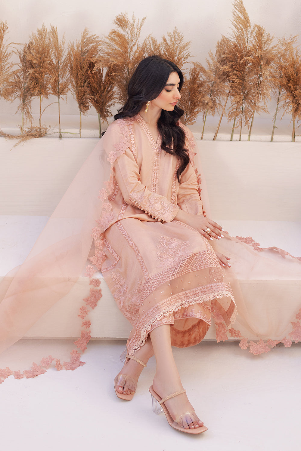 Azure | Ensembles Embroidered Formals | Sable Serenity by Azure - Designer Dress - Type: Ladies Clothes - Available at Libayah - 100% Original