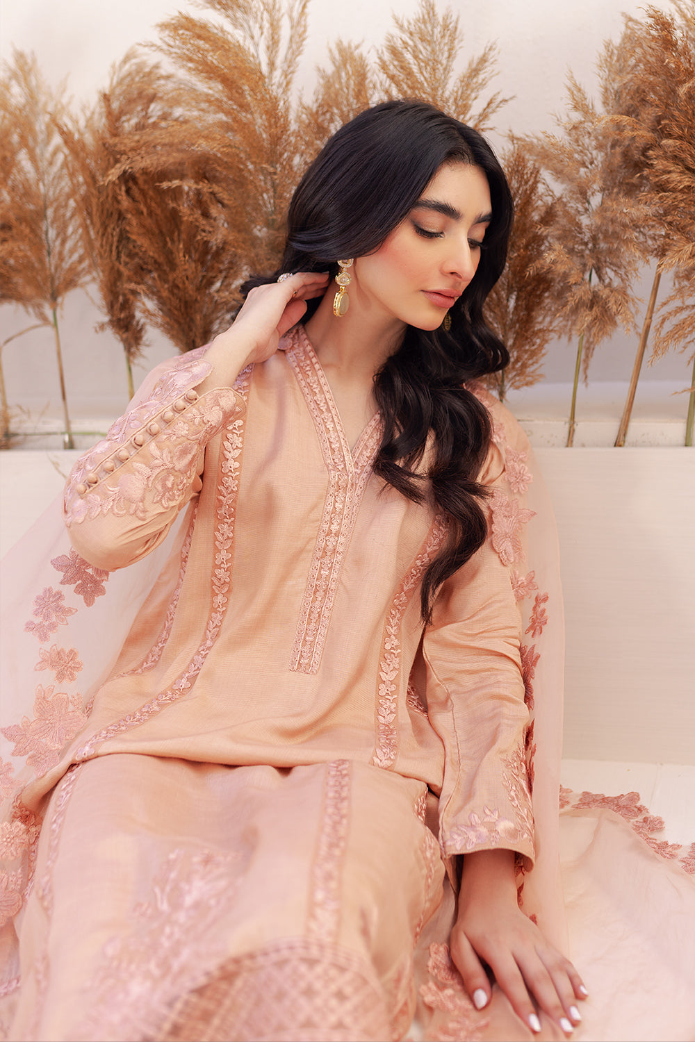 Azure | Ensembles Embroidered Formals | Sable Serenity by Azure - Designer Dress - Type: Ladies Clothes - Available at Libayah - 100% Original