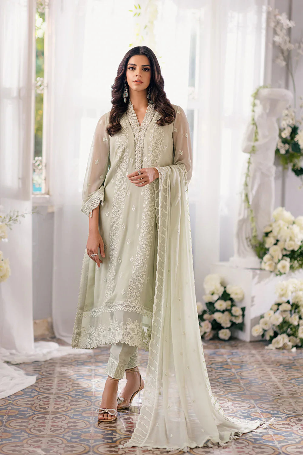 Azure | Ensembles Embroidered Formals | Enchanted Moss by Azure - Designer Dress - Type: Ladies Clothes - Available at Libayah - 100% Original