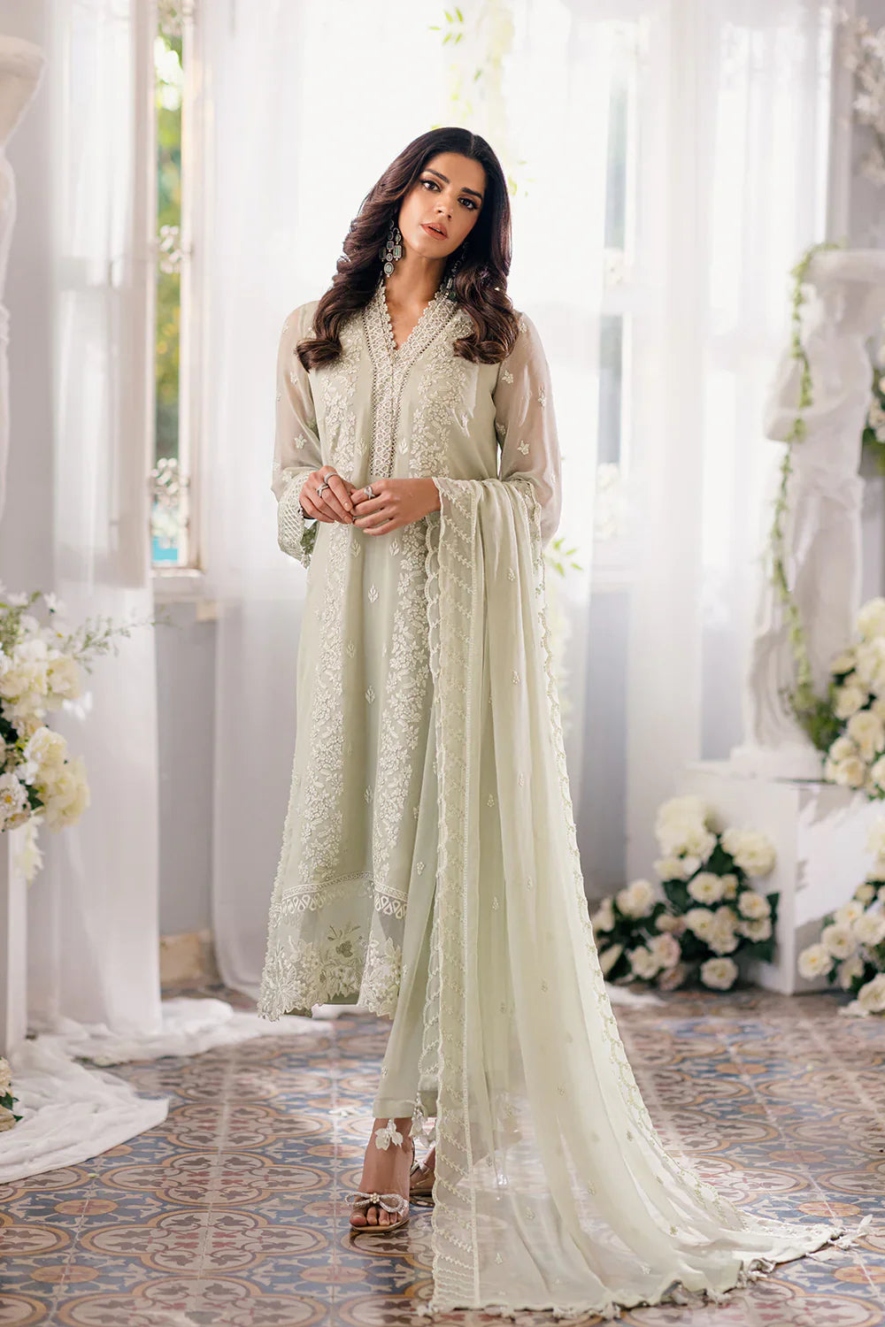 Azure | Ensembles Embroidered Formals | Enchanted Moss by Azure - Designer Dress - Type: Ladies Clothes - Available at Libayah - 100% Original