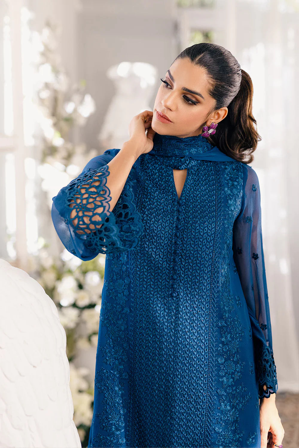Azure | Ensembles Embroidered Formals | Galactic Glow by Azure - Designer Dress - Type: Ladies Clothes - Available at Libayah - 100% Original
