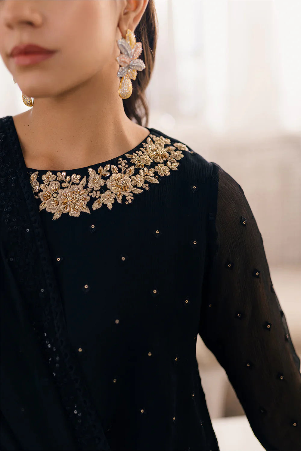 Azure | Ensembles Embroidered Formals | Midnight Glow by Azure - Designer Dress - Type: Ladies Clothes - Available at Libayah - 100% Original