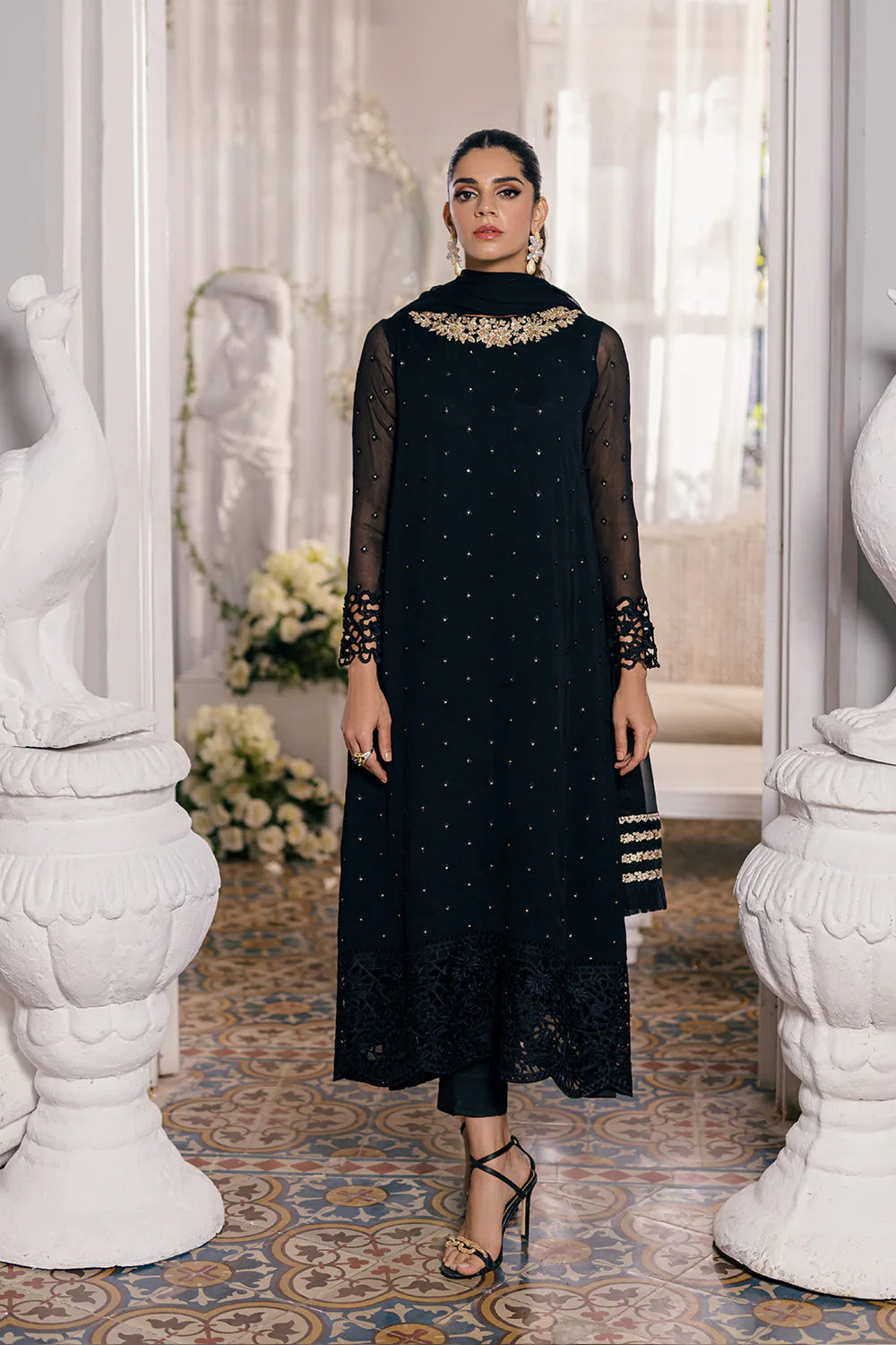 Azure | Ensembles Embroidered Formals | Midnight Glow by Azure - Designer Dress - Type: Ladies Clothes - Available at Libayah - 100% Original