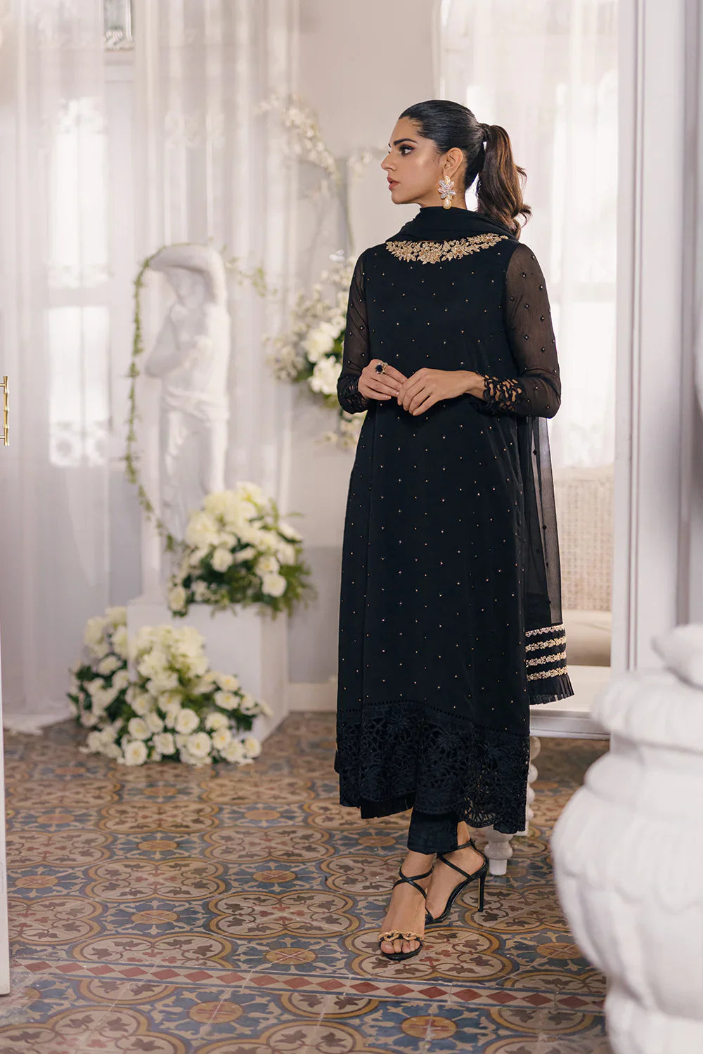 Azure | Ensembles Embroidered Formals | Midnight Glow by Azure - Designer Dress - Type: Ladies Clothes - Available at Libayah - 100% Original