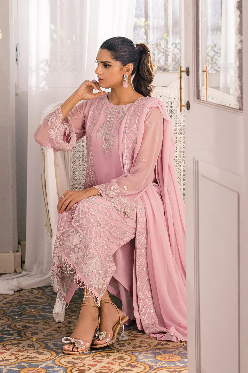 Azure | Ensembles Embroidered Formals | Tender Tulip by Azure - Designer Dress - Type: Ladies Clothes - Available at Libayah - 100% Original