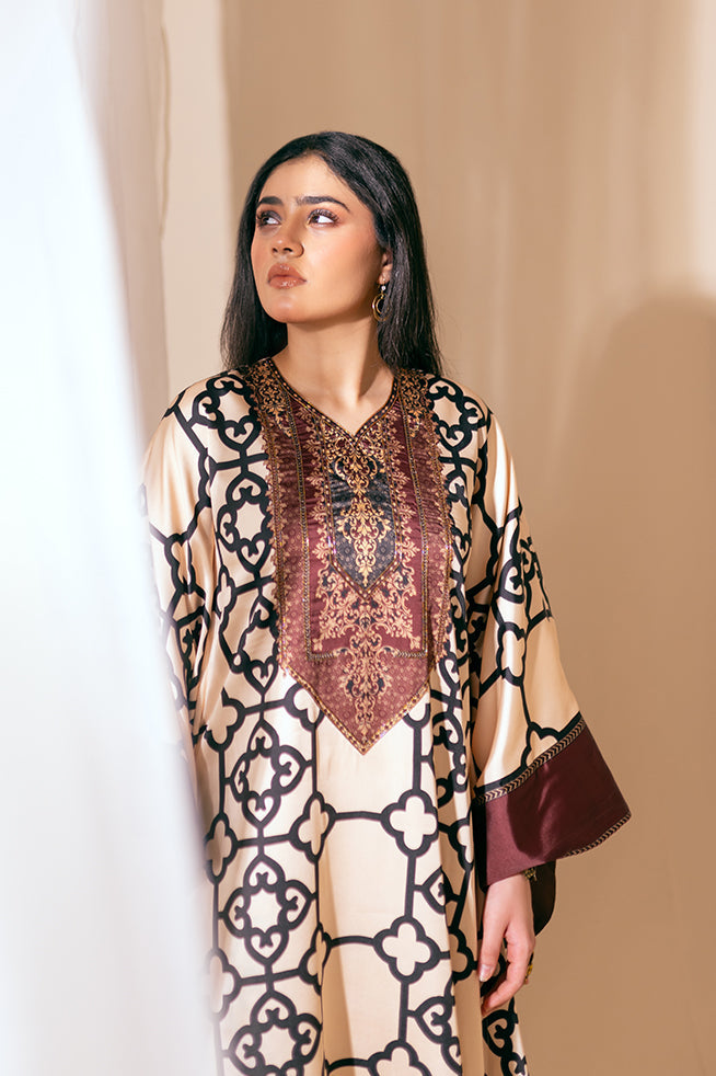 Fozia Khalid | Kaftaan | Ember Essence by Fozia Khalid - Designer Dress - Type: Ladies Clothes - Available at Libayah - 100% Original